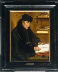 Portret van Erasmus van Rotterdam door Quentin Massys or Metsys